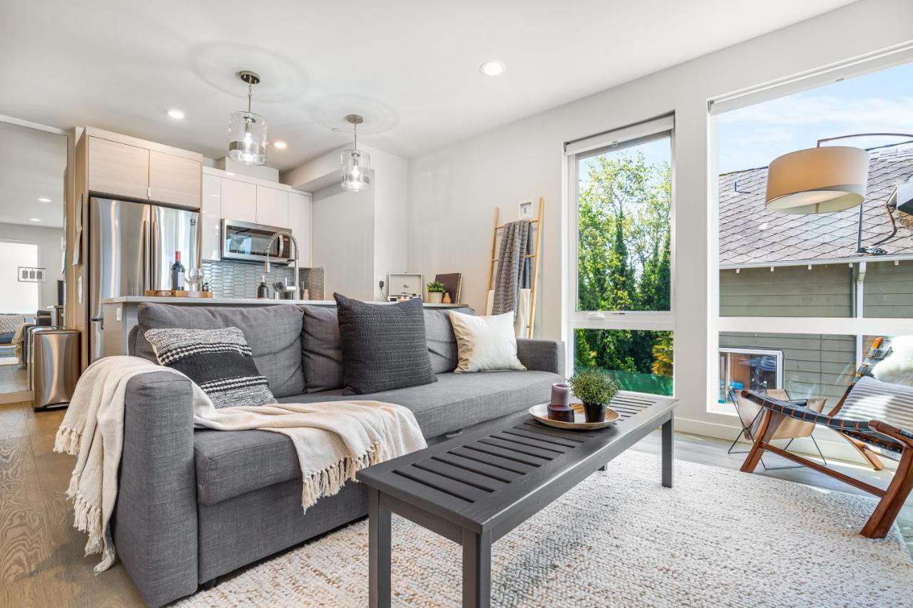 Rooftop Patio With Waterview, Private Garden & Grill 3Br 3Ba- Modern Cityscape Seattle Exterior foto