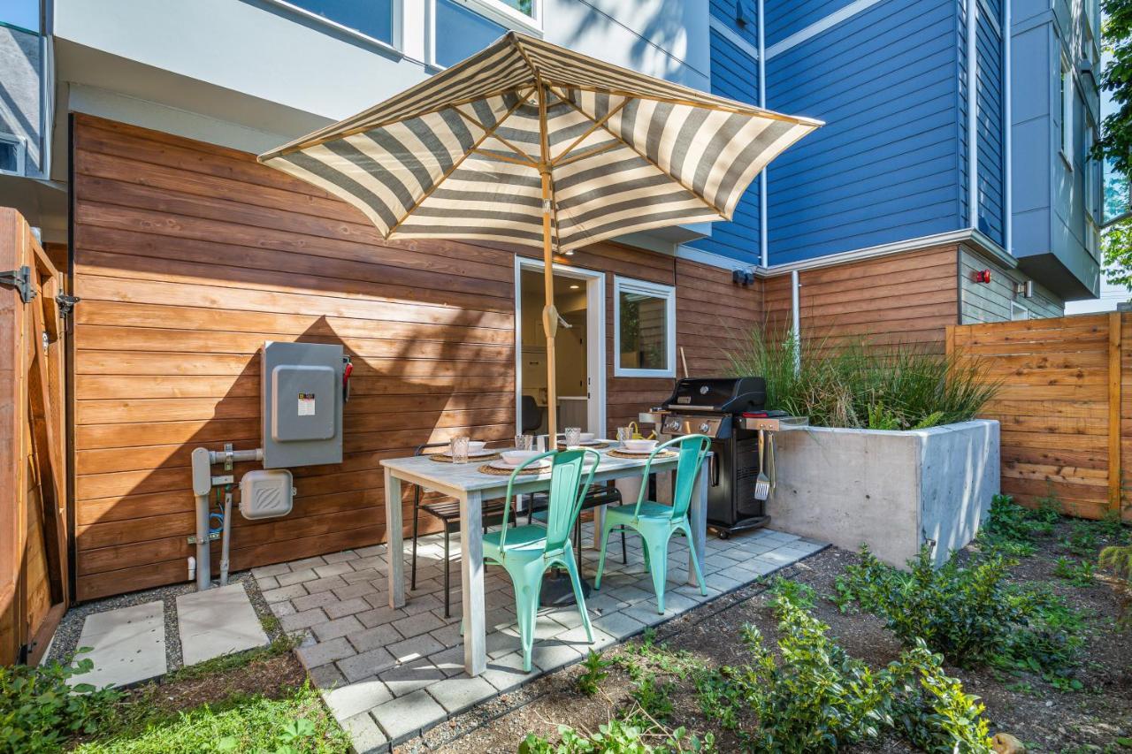 Rooftop Patio With Waterview, Private Garden & Grill 3Br 3Ba- Modern Cityscape Seattle Exterior foto